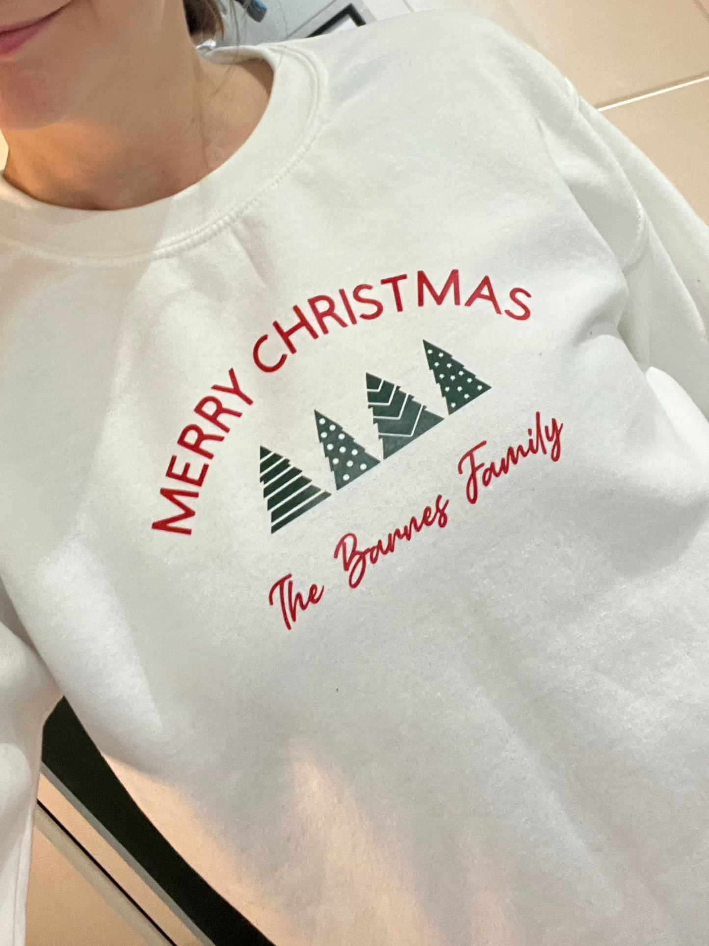 Personalised family Christmas Sweatshirts