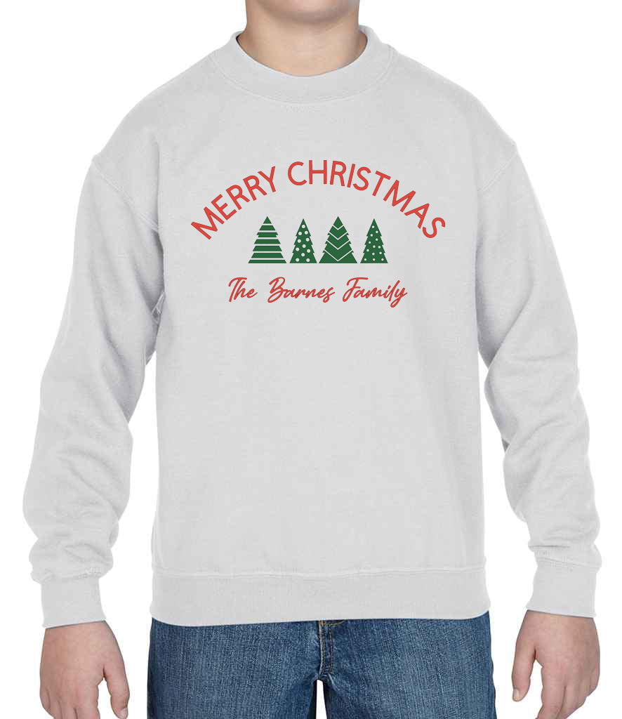 Personalised family Christmas Sweatshirts