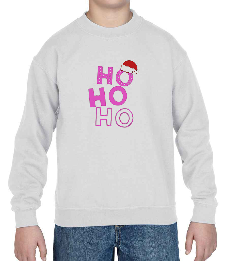 Ho Ho Ho with santa hat Sweatshirt